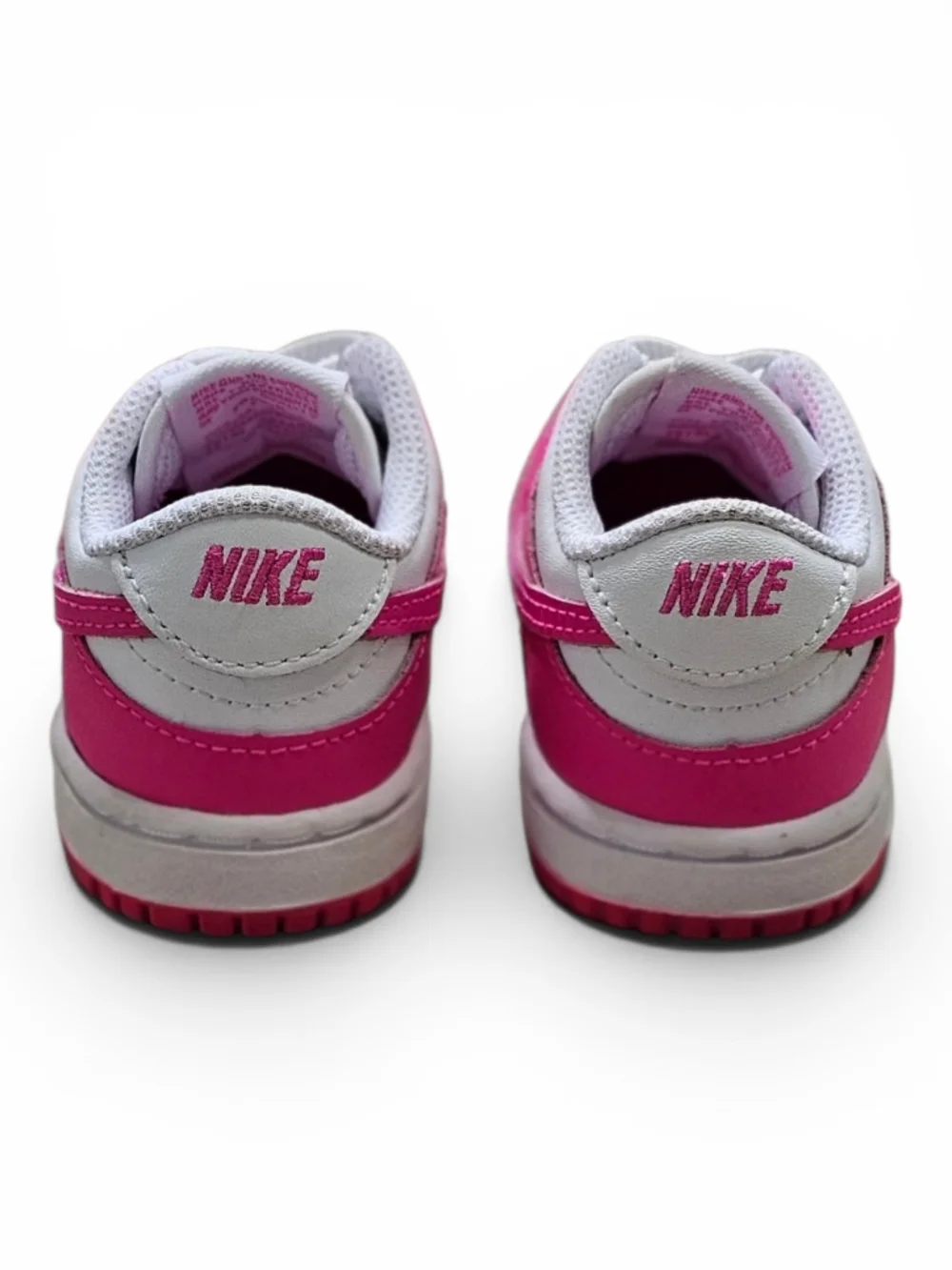 Nike Pink & White Low Top Sneakers Size 5C
